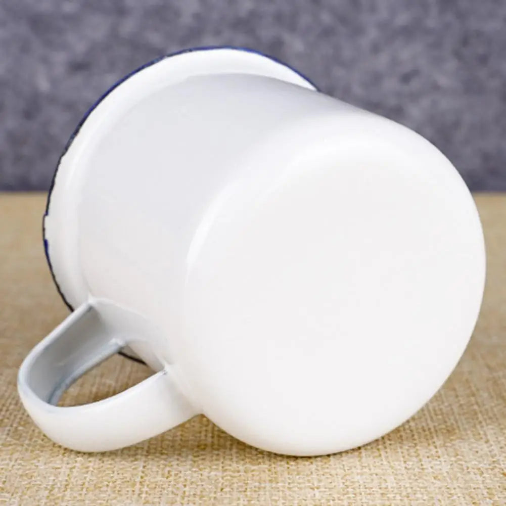 Convenient Water Cup Enamel Lightweight Anti-deform No Burrs Anti-cracking Drink Mug Water Mug Multi-use